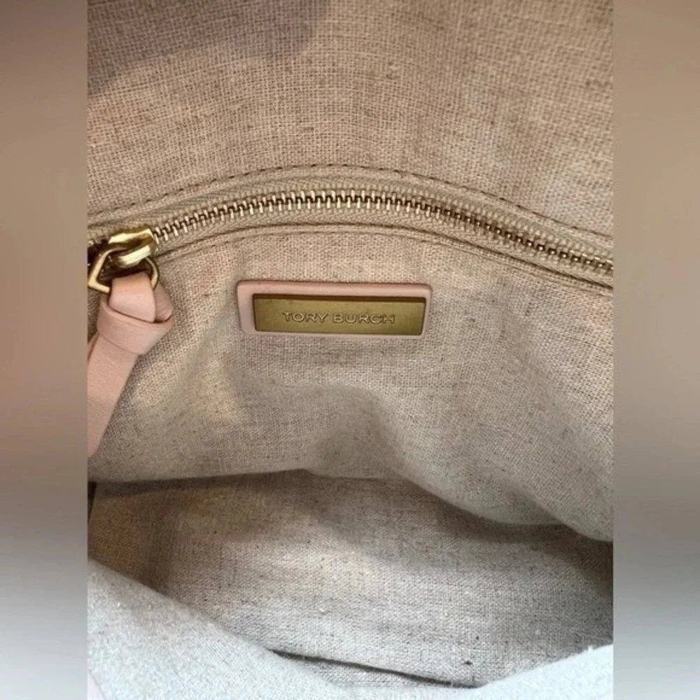 Tory Burch Seashell Patchwork Dome Satchel Crossbody Bag Tassel Purse Bag